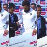 Virat Kohli had hysterical moment during presentation ceremony after record breaking series