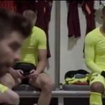 Footage from inside Barcelona's dressing room emerges after 4-0 defeat against Liverpool