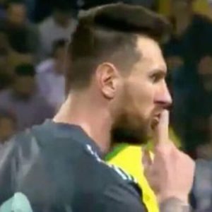 Lionel Messi tells Brazil coach Tite to shut up during last night match