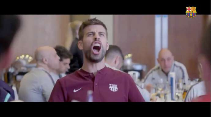 Watch Luis Suarez plays brutal prank on Gerrard Pique