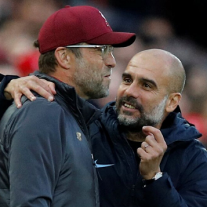 Watch Pep Guardiola offers to swap the Premier League title for Liverpool’s Champions league trophy