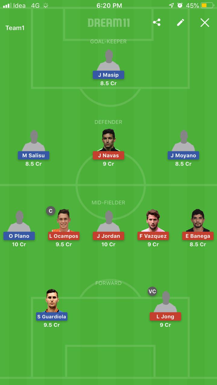 VLD vs SEV Dream 11