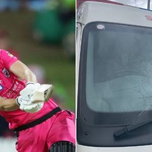 WATCH: Ellyse Perry breaks mirror of ambulance with colossal six in Women's Big Bash League
