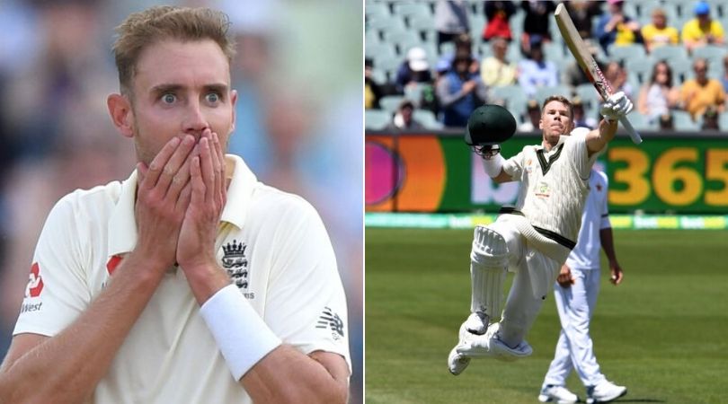Stuart Broad smiles over cropped photo of him needed to dismiss David Warner