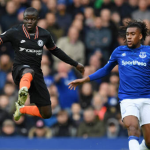 Everton Winger Alex Iwobi was seen dabbing after being dribbled past by N’Golo Kante