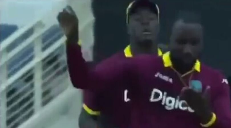WATCH: Kesrick Williams' Notebook celebration after dismissing Virat Kohli in 2017