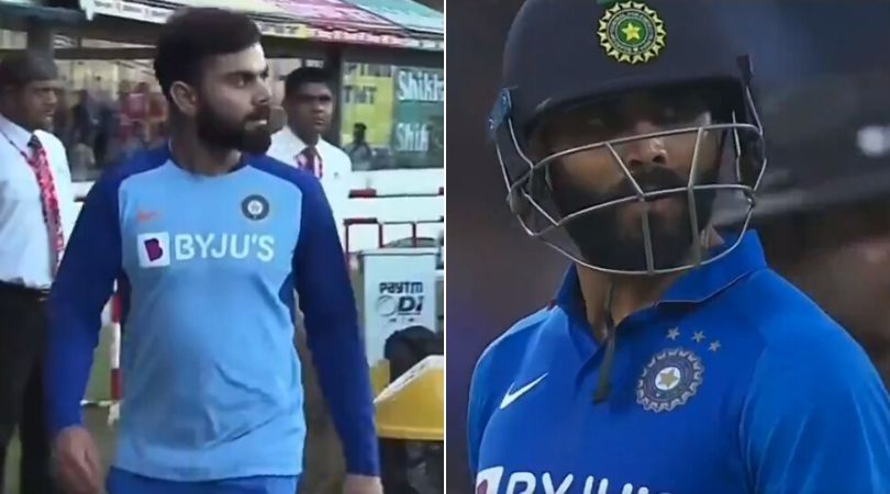 WATCH: Virat Kohli walks down the pavilion to speak to third umpire regarding Ravindra Jadeja's run-out