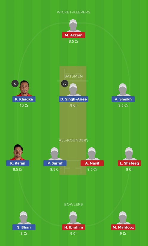 NEP Vs MLD Dream11