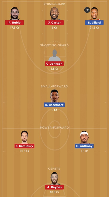 POR Vs PHX Dream11