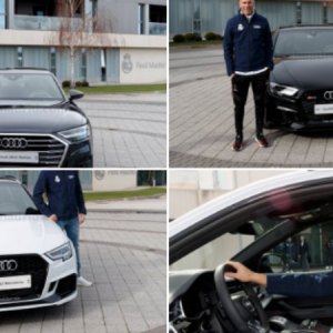 Real Madrid players and staff were presented with an Audi of their choice for Christmas
