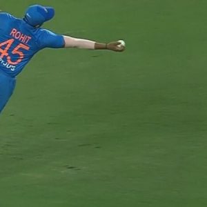 WATCH: Rohit Sharma's incredible fielding effort to save six in Hyderabad T20I
