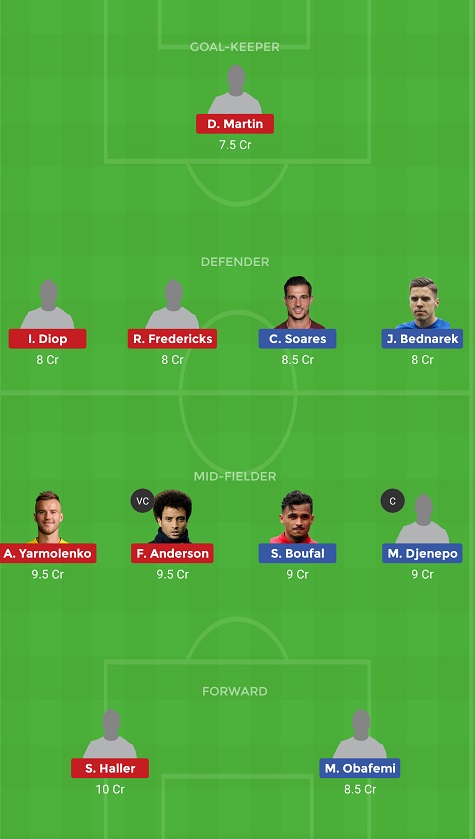 SOU Vs WHU Dream11