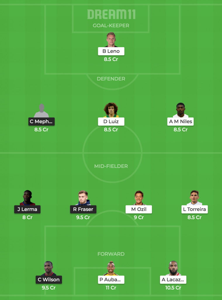 BOU vs ARS Dream11 Team