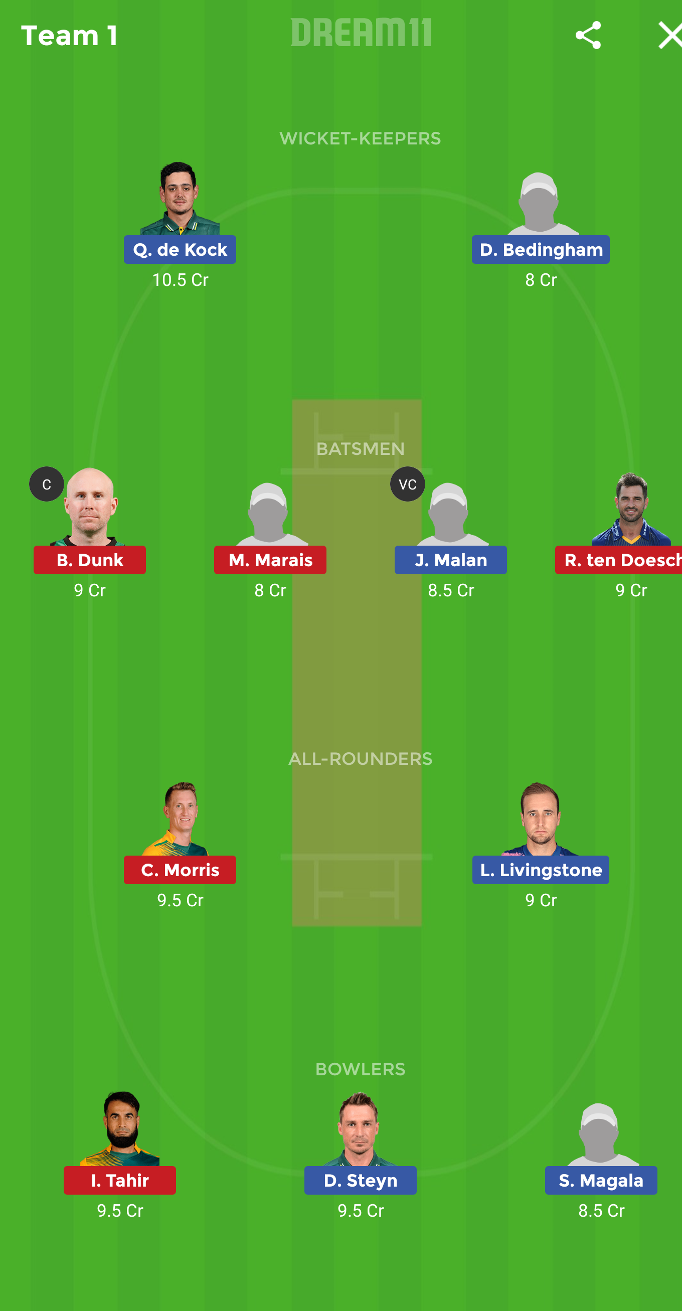 CTB vs NMG Dream11 Match Prediction: Cape Town Blitz vs Nelson Mandela Bay Giants Best Dream 11 Team for Mzansi Super League 2019 Match on Friday