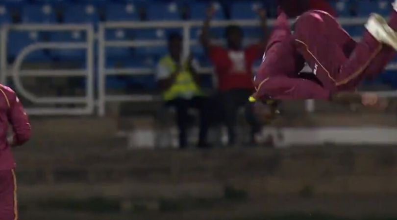 WATCH: Kevin Sinclair does somersault celebration post dismissing Kieran Powell in Super50 Cup