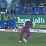 Watch: Kieron Pollard's bizarre catch drop saves Shivam Dube from losing wicket