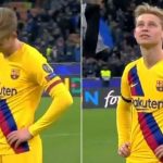 Frenkie De Jong shows dejection after knowing Ajax's fate in Champions League