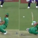 Marcus Stoinis got hit on face by Riley Meredith's vicious delivery in BBL match