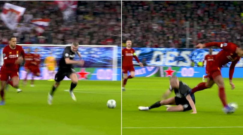 Virgil Van Dijk showed Erling Haaland why he’s the best defender in the world during Salzburg vs Liverpool