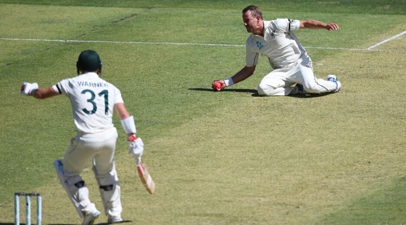 WATCH: Neil Wagner grabs stunning one-handed catch to dismiss David Warner in Perth