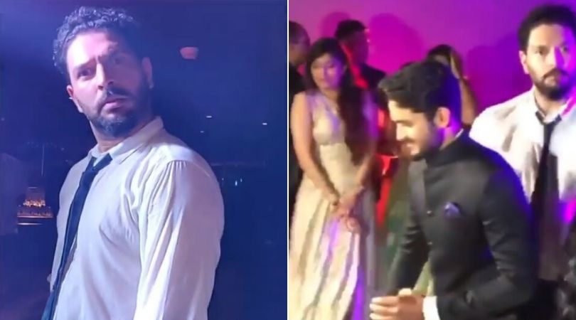 Manish Pandey wedding: Watch Yuvraj Singh grooves crazily to Guru Randhawa and Mika Singh's songs