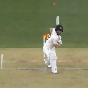 WATCH: Matthew Wade shoulders arms to get out against Tim Southee's in-swinging delivery