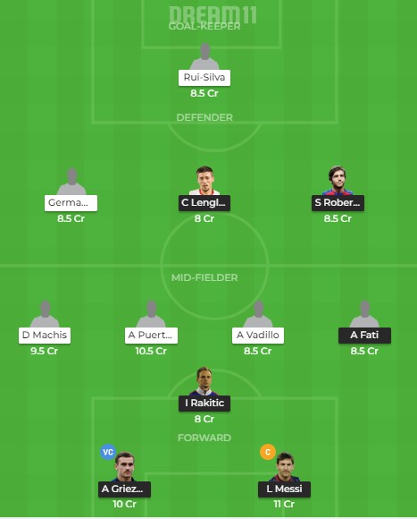BAR vs GRD Dream11