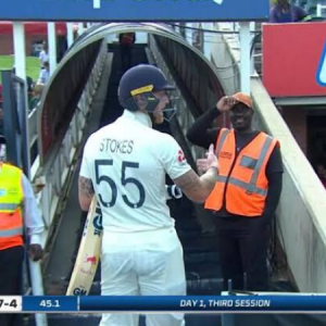 Ben Stokes apologises for foul mouthed response to an abusive spectator