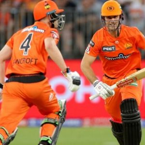 Mitchell Marsh IPL 2020: Watch SRH all-rounder's quickfire half-century propels Scorchers to 213/3 vs Heat