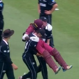 WATCH: Jesse Tashkoff and Joseph Field carry off Kirk McKenzie; fans love the spirit of cricket in U-19 World Cup