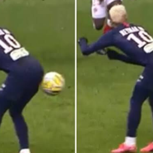 Neymar produced an outrageous pass with his backside during Stade Reims vs PSG