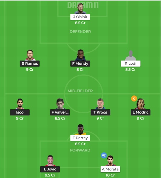 RM vs ATL Dream11