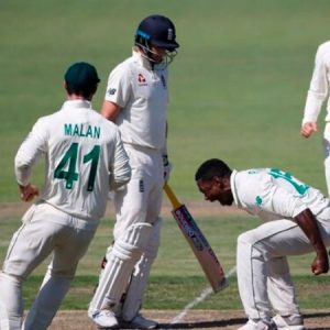 Kagiso Rabada to miss Johannesburg Test after earning demerit point for celebrating Joe Root's wicket