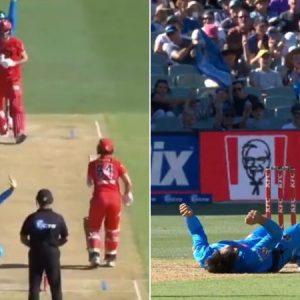 WATCH: Rashid Khan falls down hilariously while appealing Beau Webster in BBL 2019-20