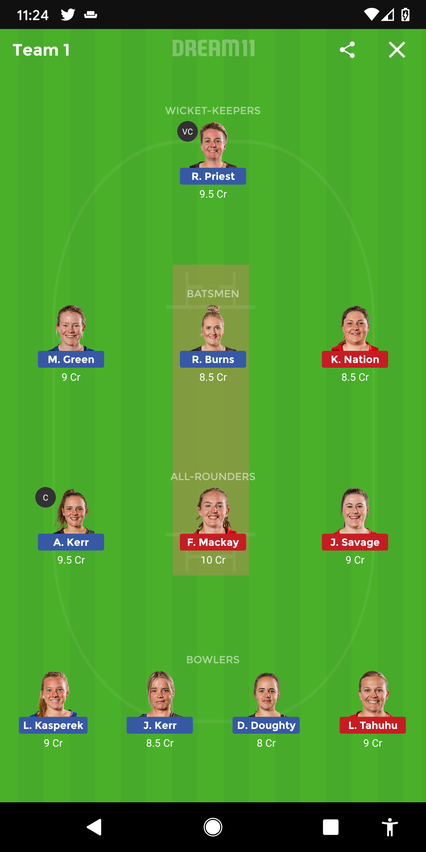WBW Vs CMW Dream11