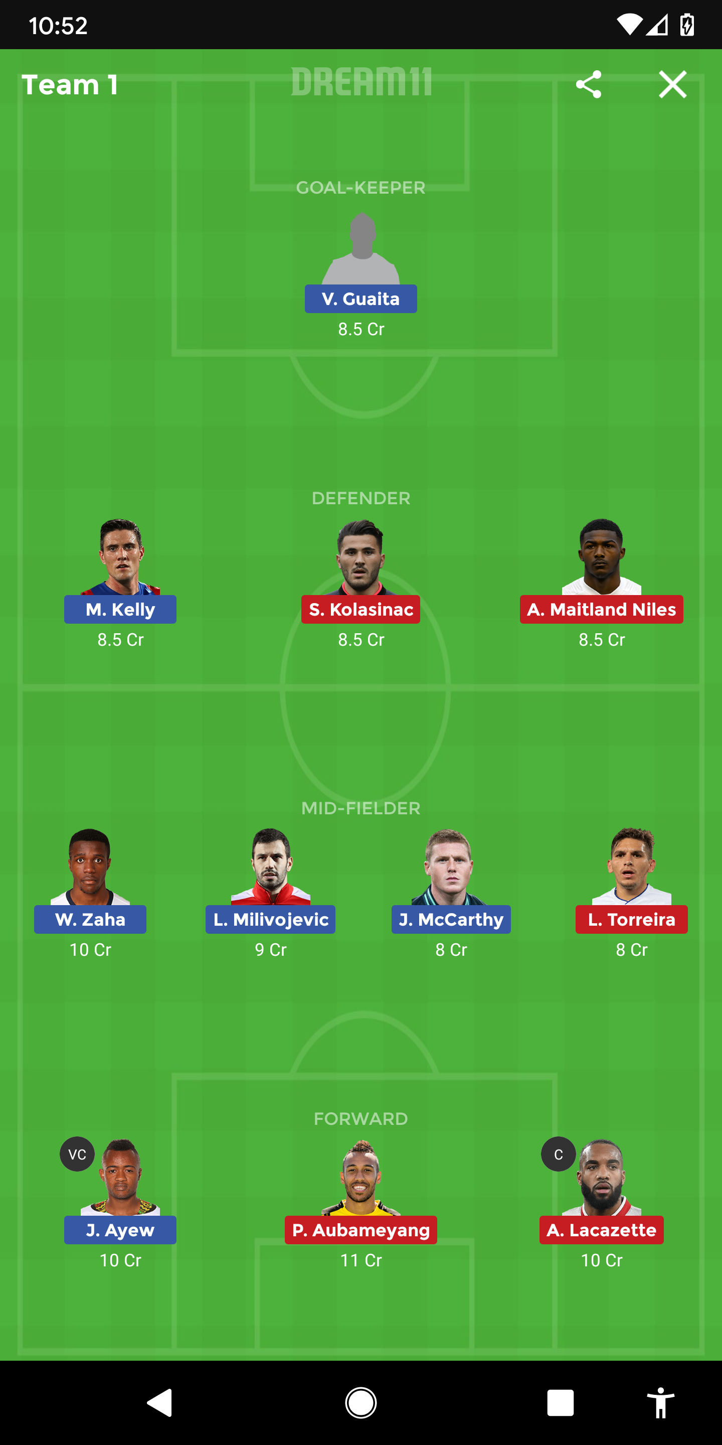 CRY Vs ARS Dream11