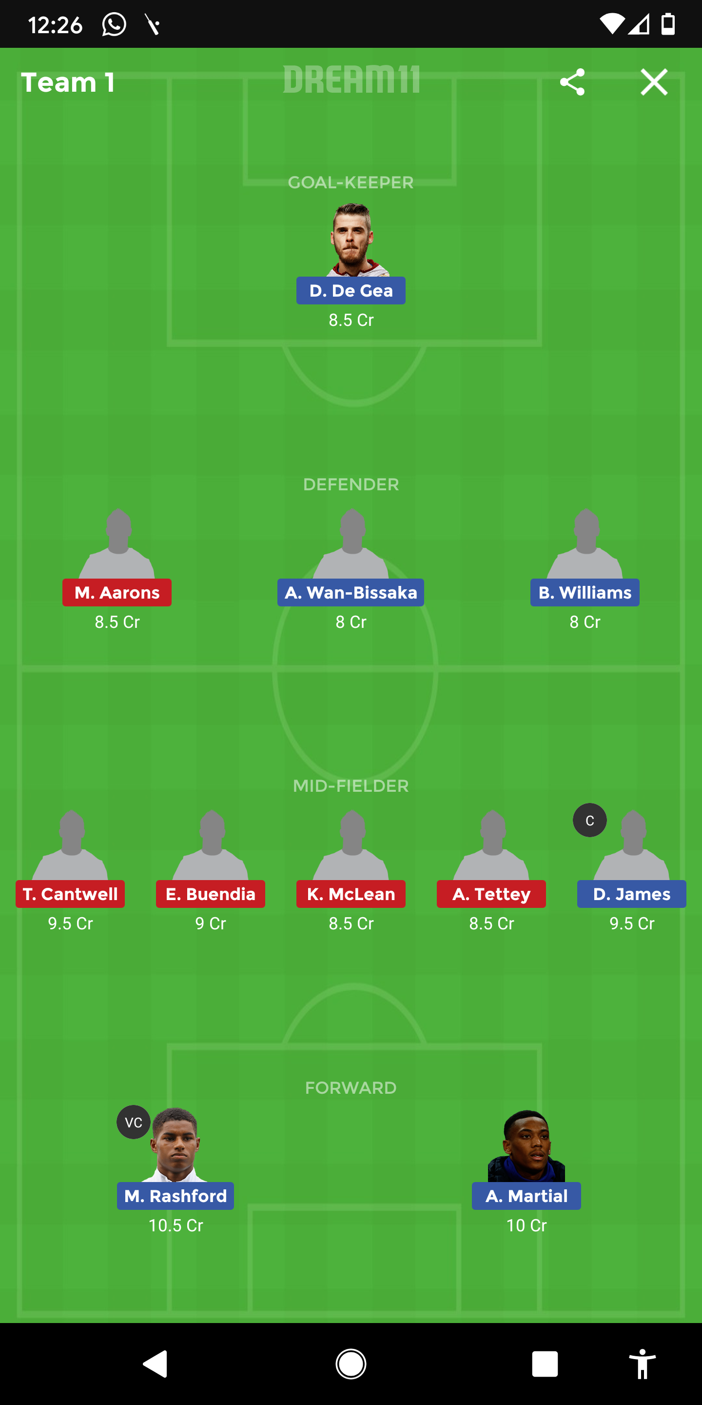 MUN Vs NOR Dream11