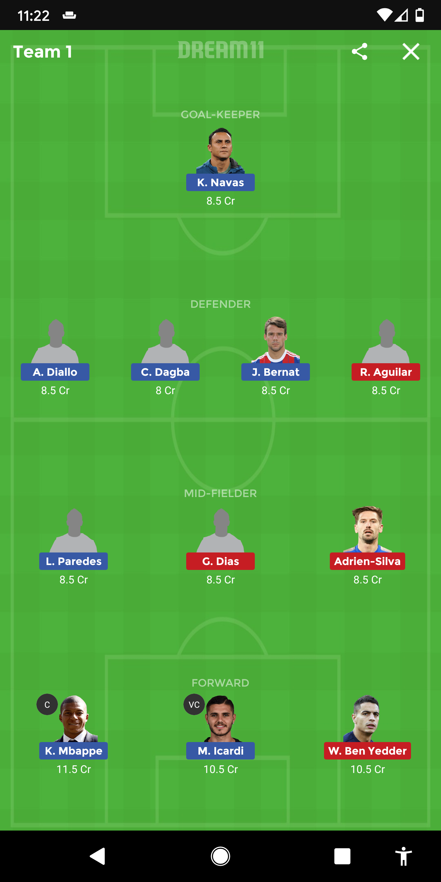 PSG vs MON Dream11