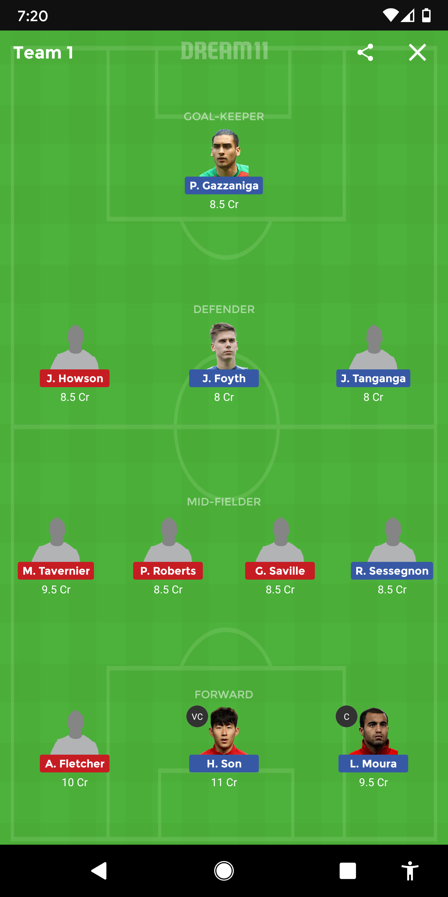 TOT Vs MIDD Dream11