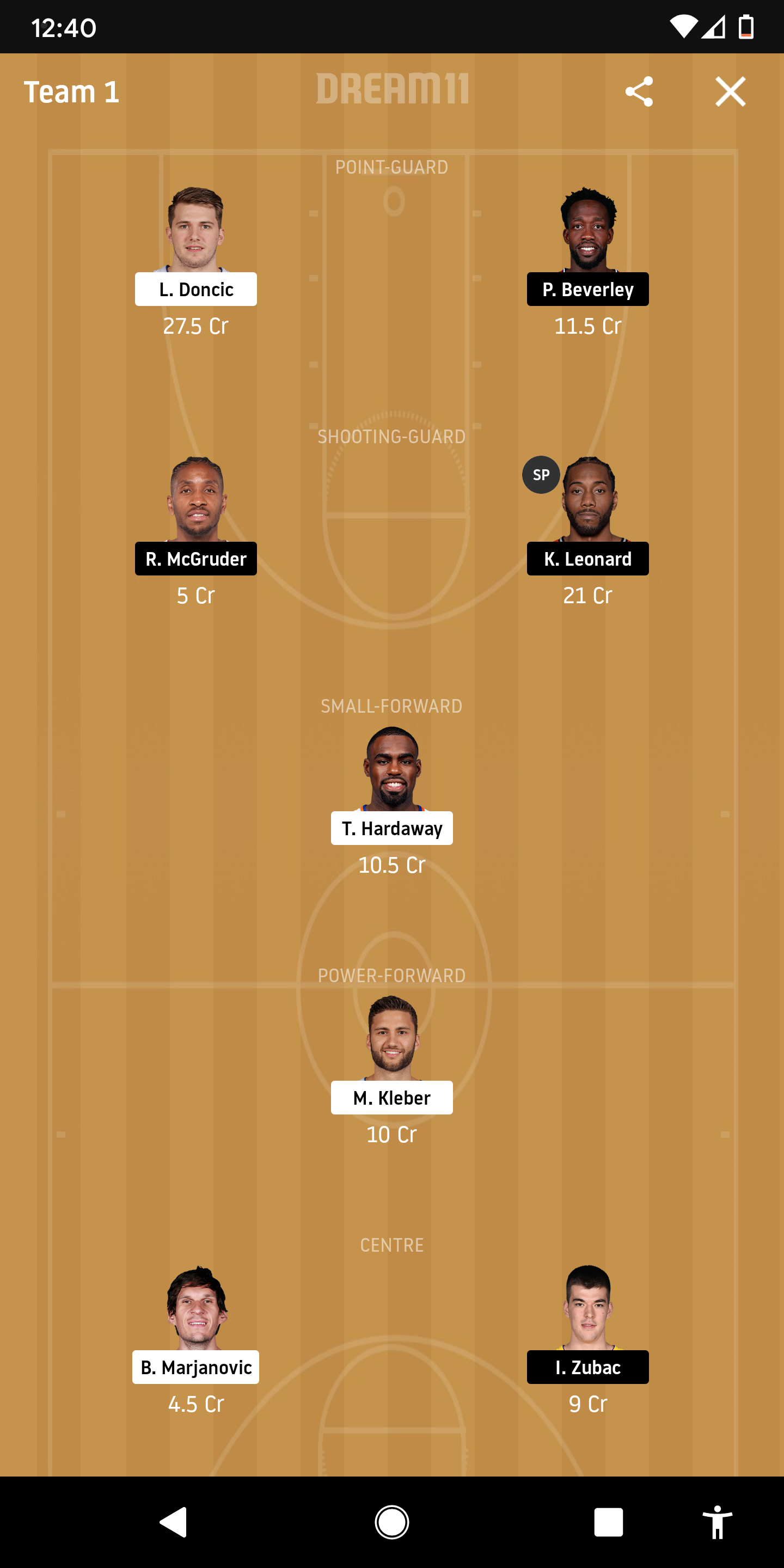 DAL Vs LAC Dream11