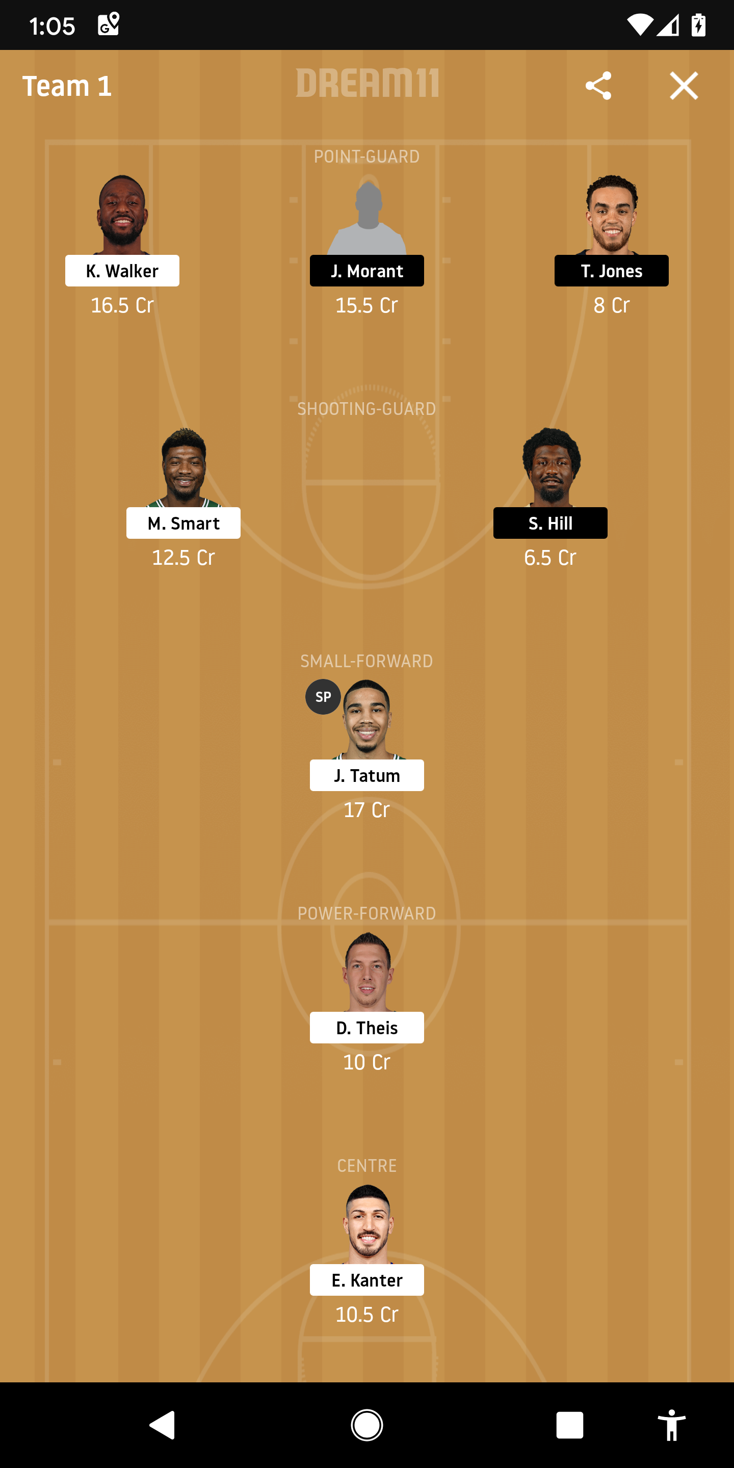 BOS Vs MEM Dream11