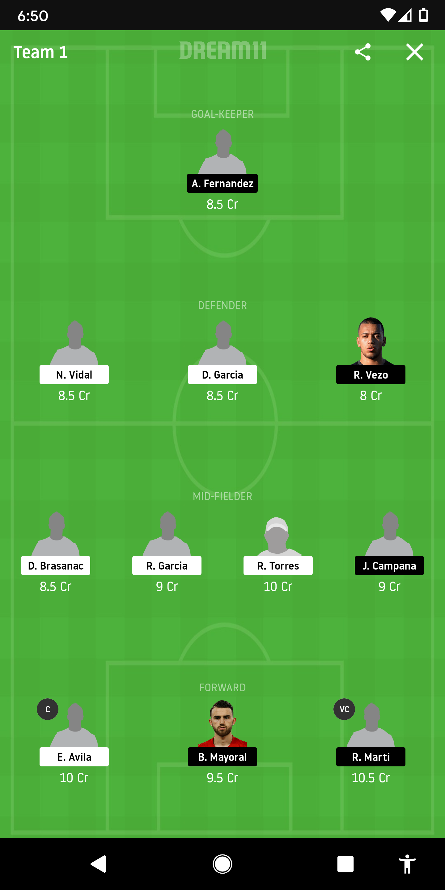 OSA Vs LET Dream11