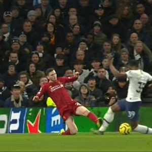 Andy Robertson should have been punished; fans opines after brutal tackle on Japhet Tanganga