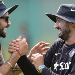 Virat Kohli hilariously mimics Harbhajan Singh’s bowling action at Indore