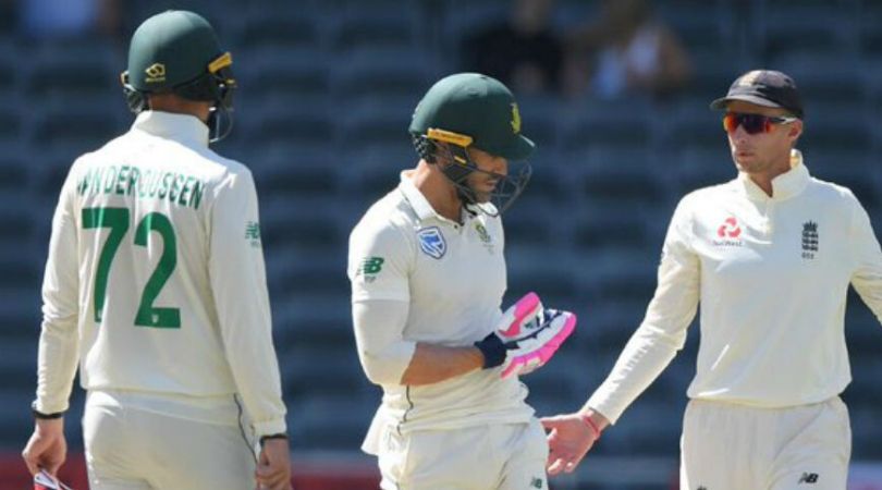 WATCH: Faf du Plessis pushes Jos Buttler in Johannesburg Test; might get penalized