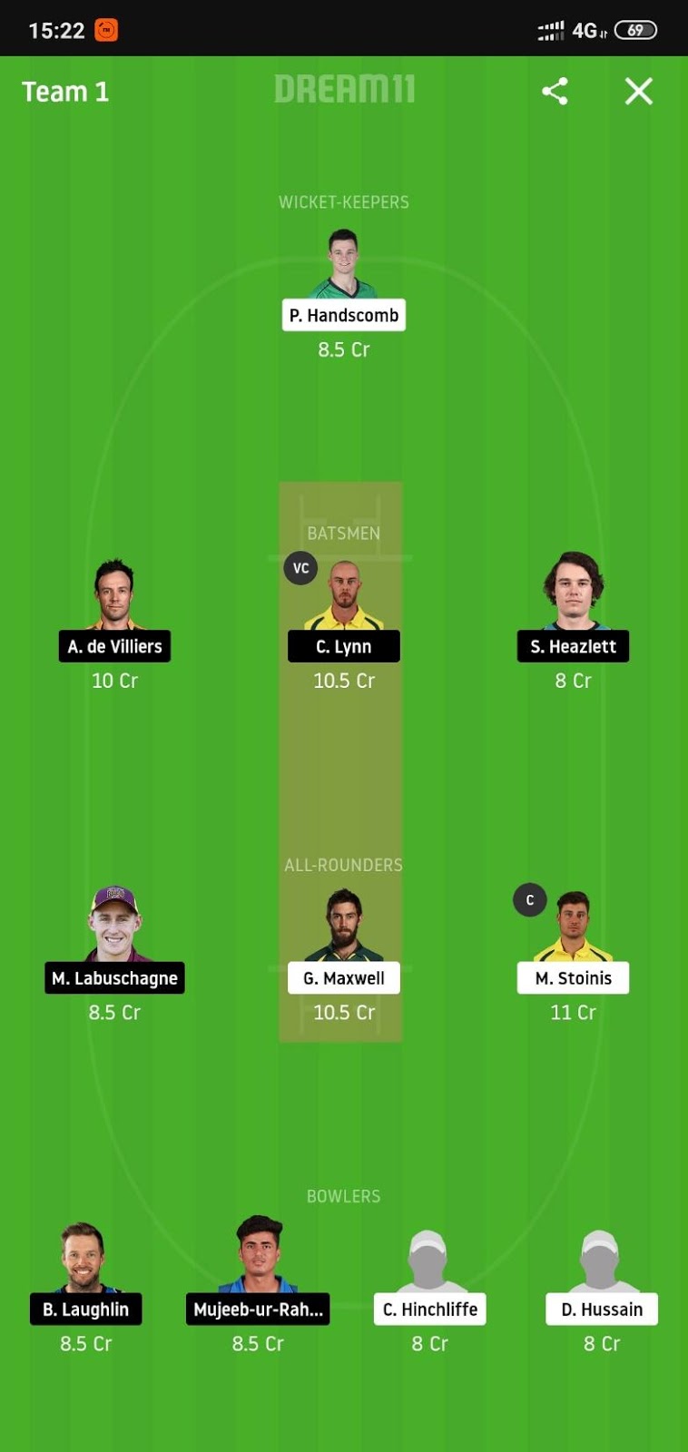 STA vs HEA Dream11
