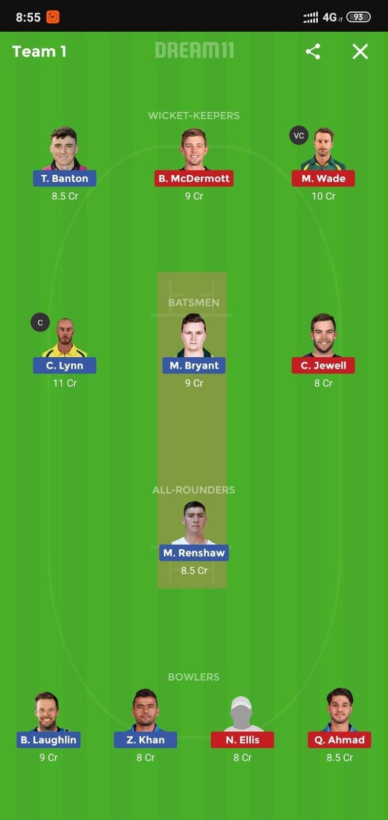 HEA vs HUR Dream11