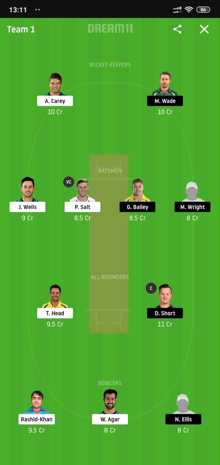 STR vs HUR Dream11