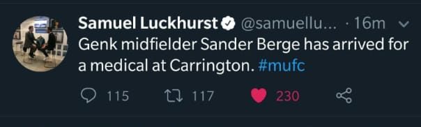 Sander Berge to Manchester United