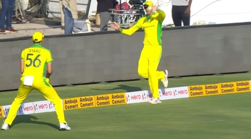 WATCH: Ashton Agar and Mitchell Starc join hands to dismiss Virat Kohli in Rajkot ODI
